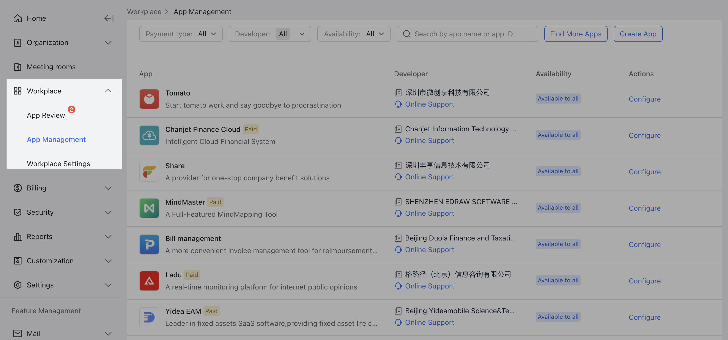 Admin | View app usage data