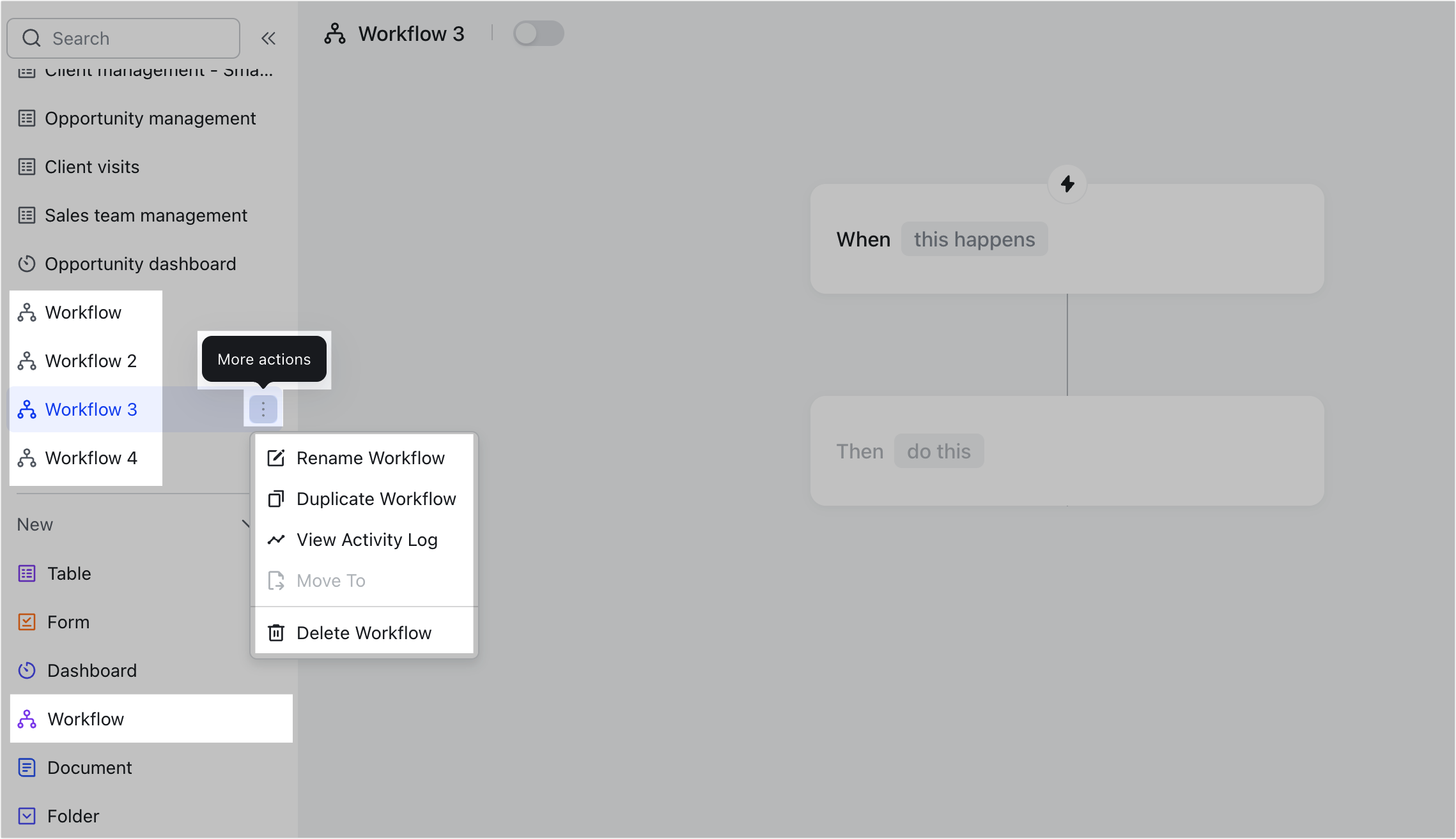 Use Base Workflow