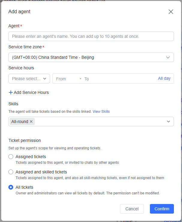 Add and manage agents