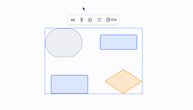 Batch edit shapes on a board