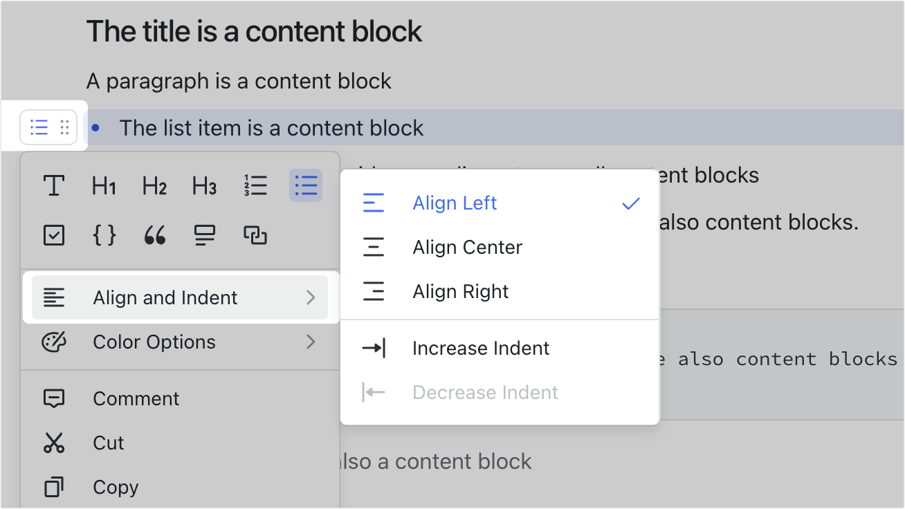 Use blocks in Docs