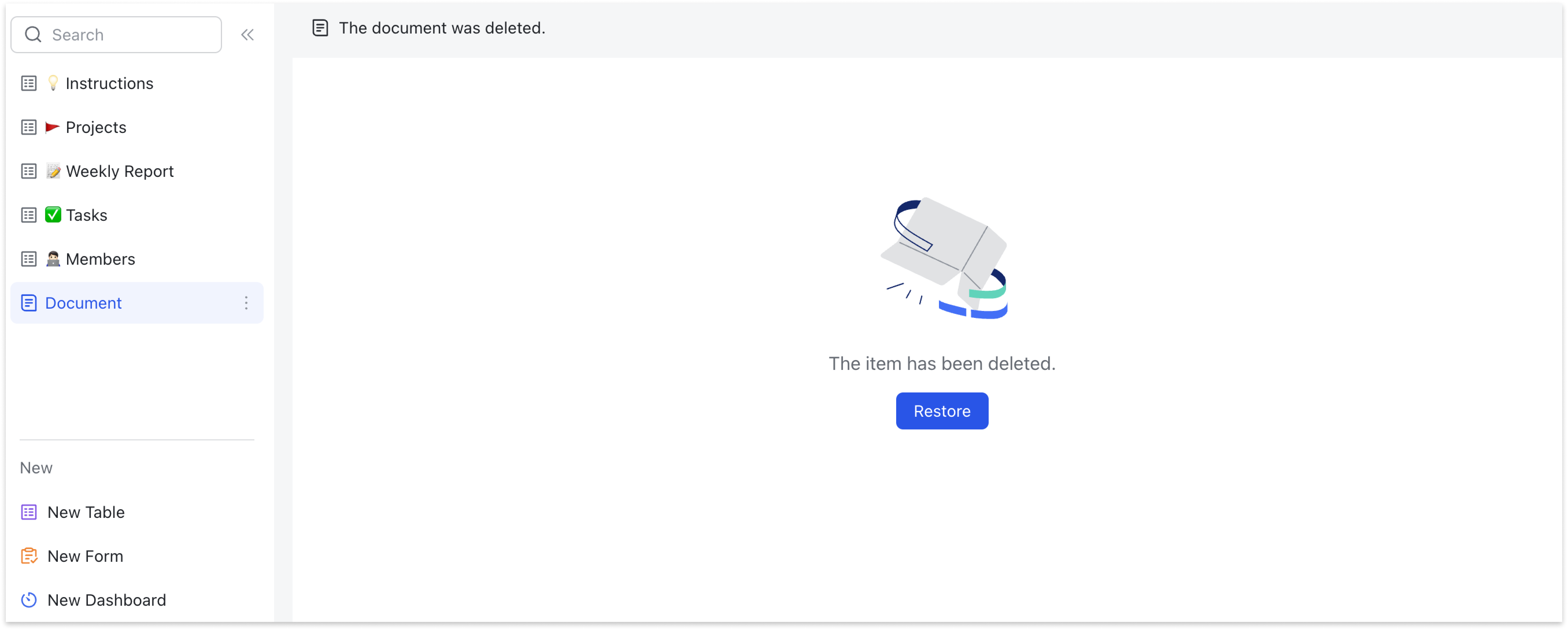 Add a document page in Base