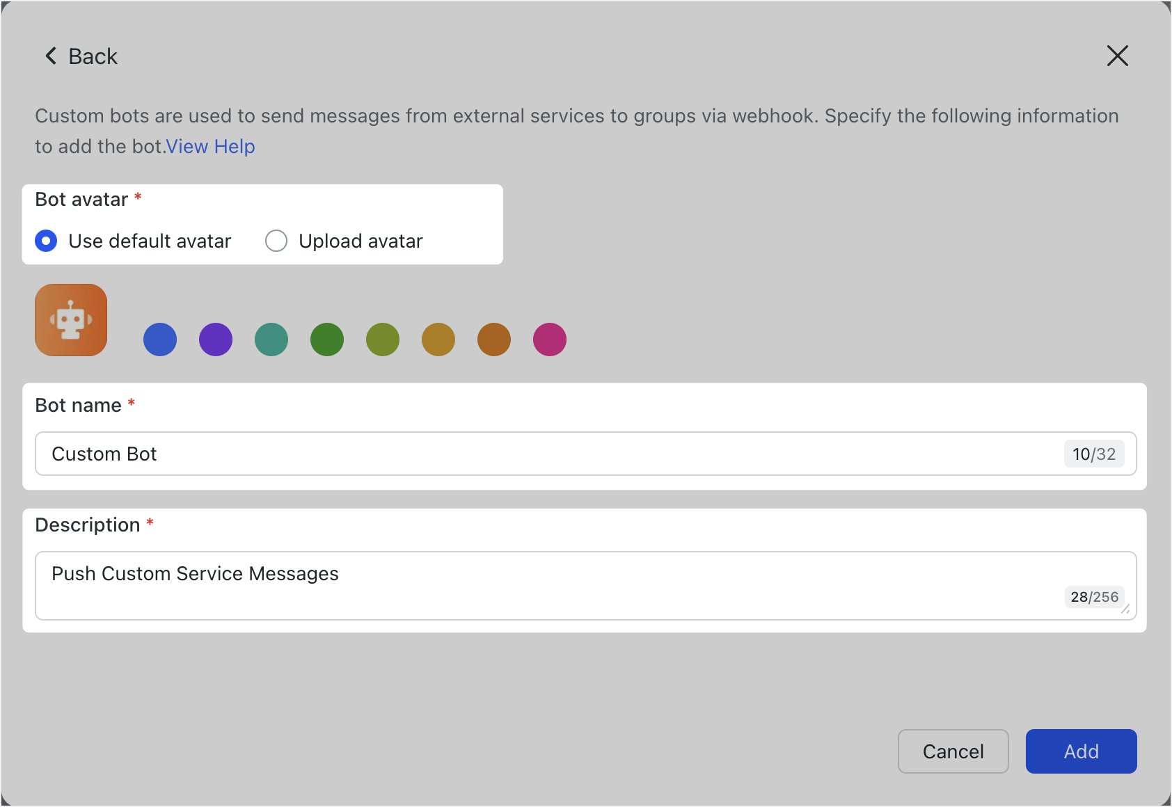 Use bots in groups