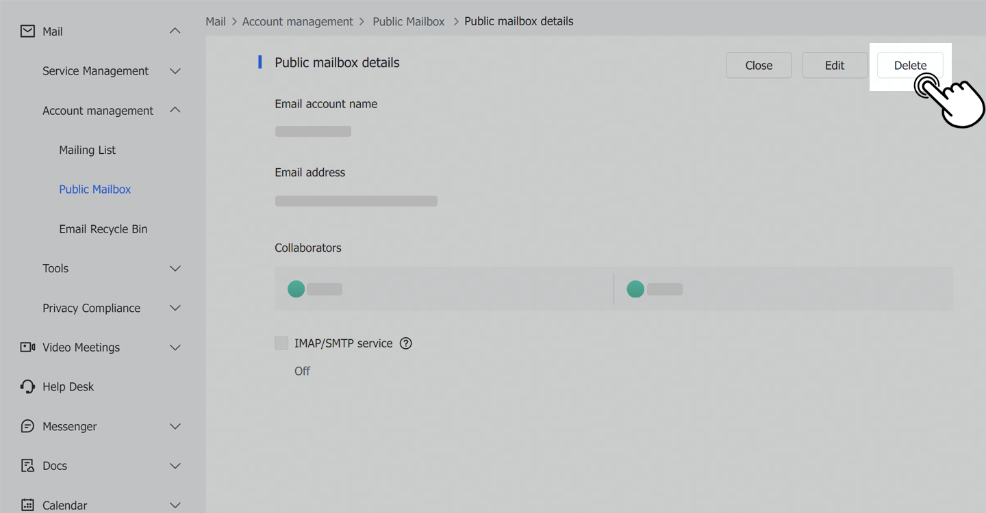 Admin | Mail feature updates