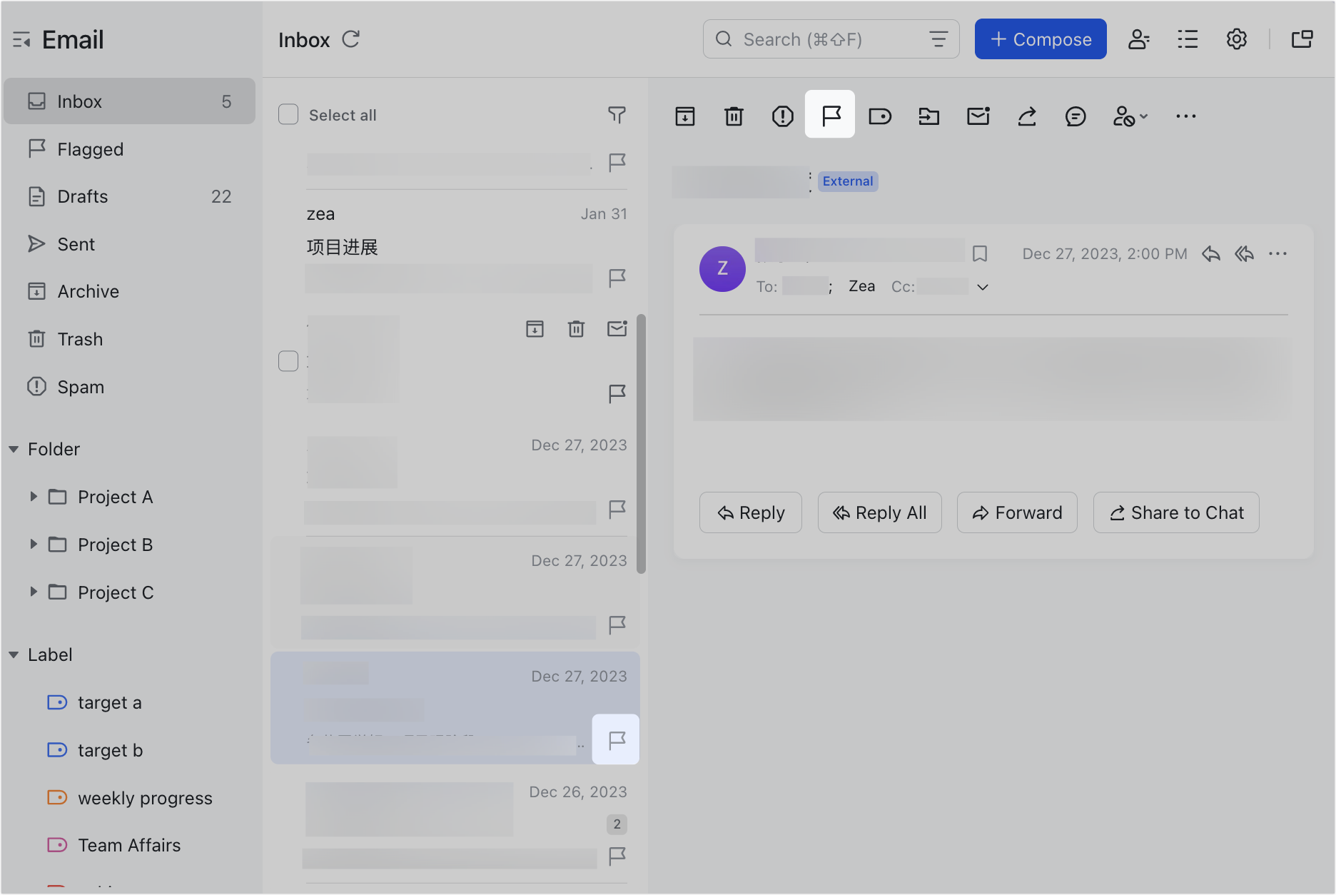 Manage your emails