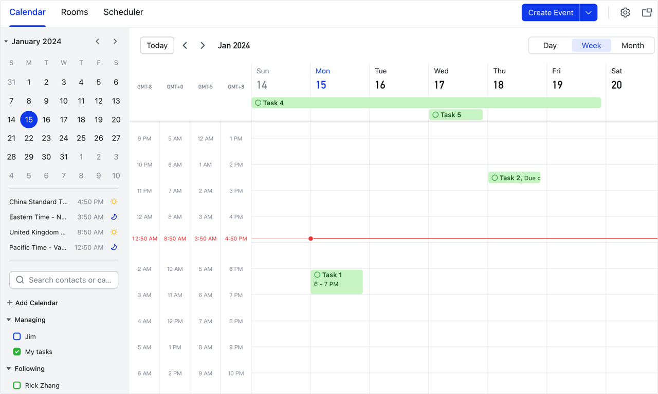 Calendar feature updates