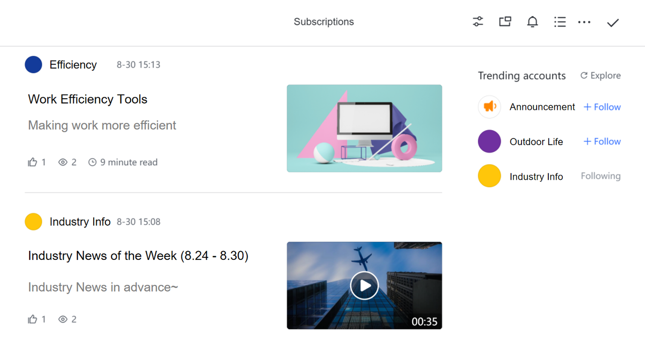 Subscriptions user guide