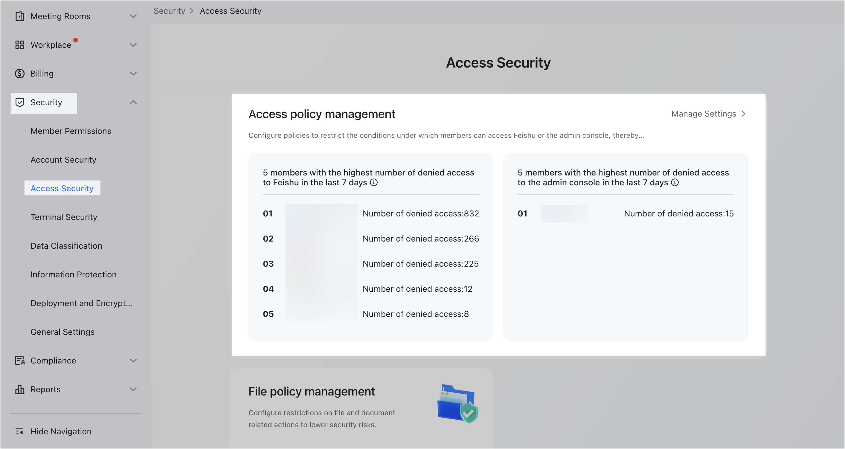 Admin | Manage access
