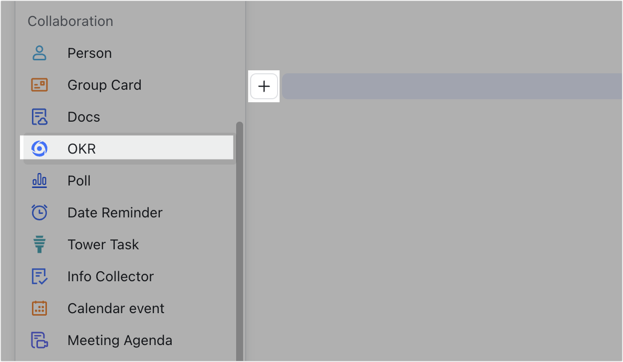 Insert OKRs in Docs