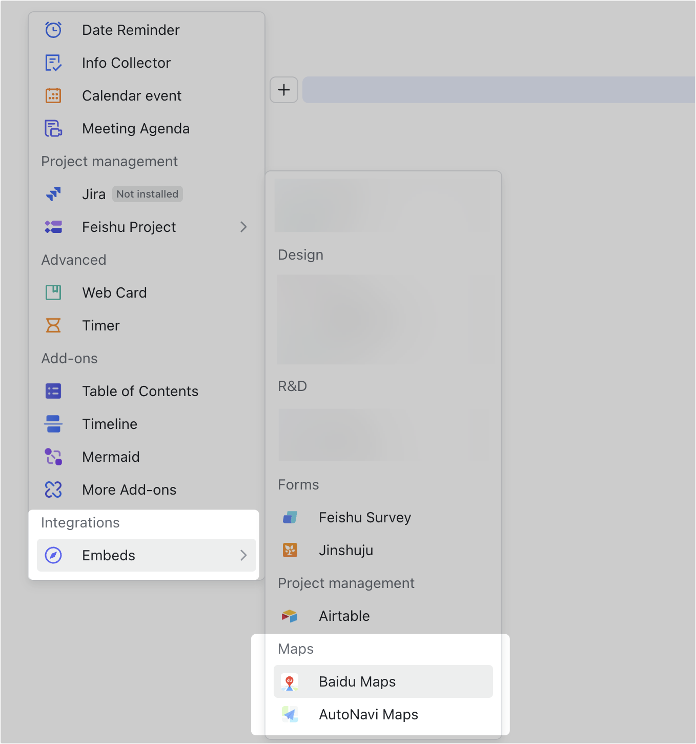 Embed maps in Docs
