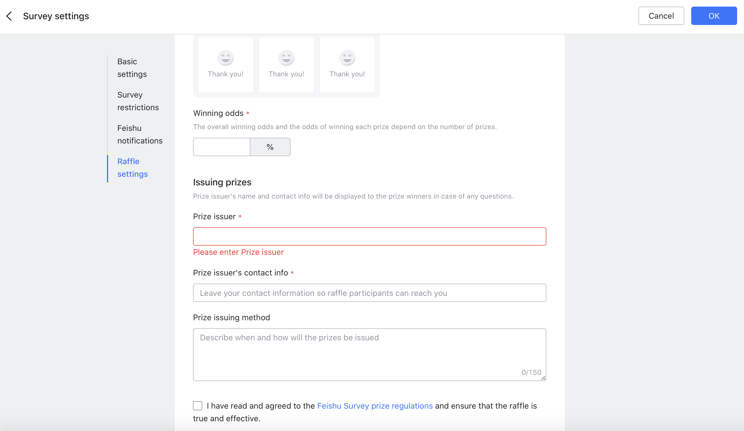 Use Feishu Survey