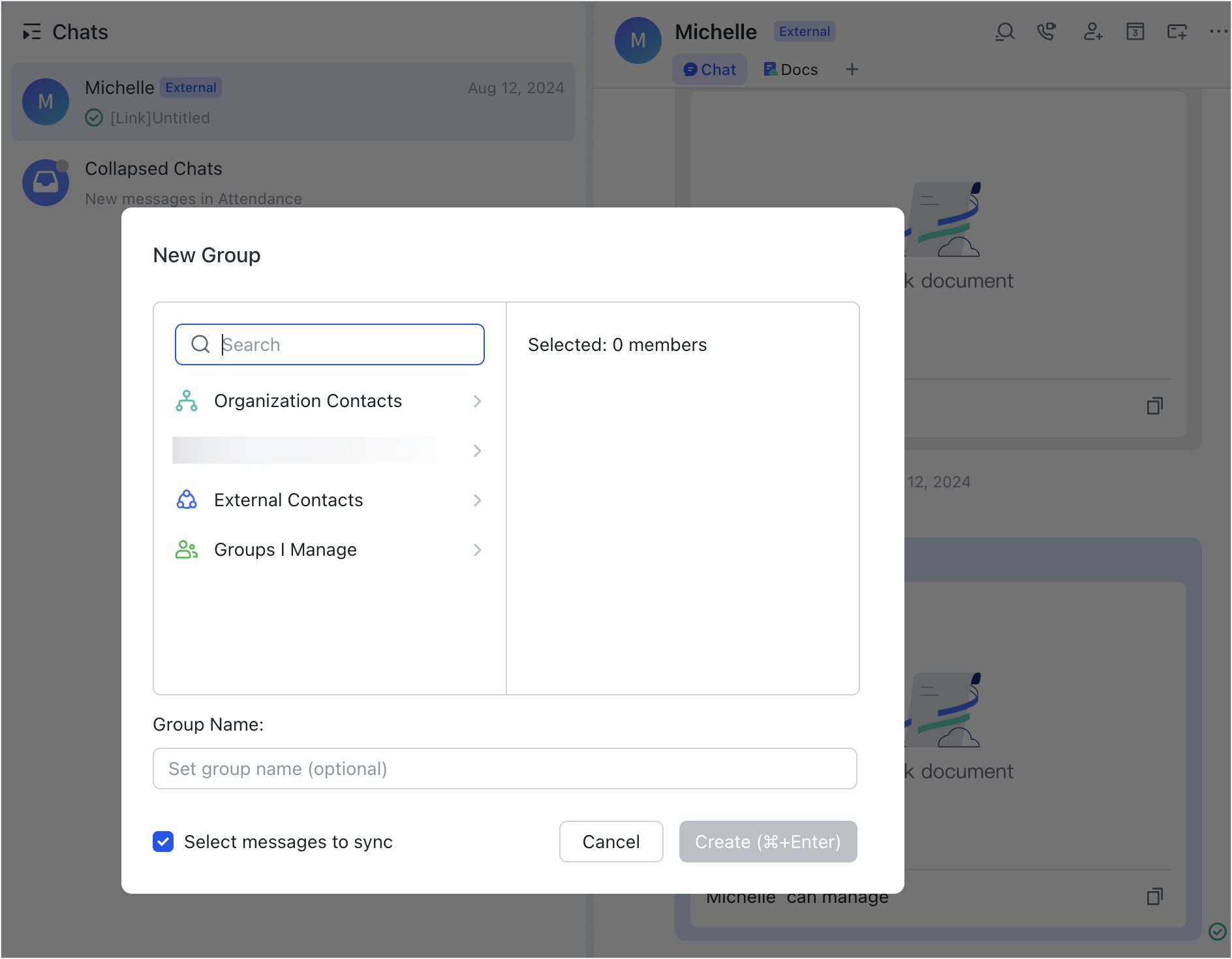 Create a group chat