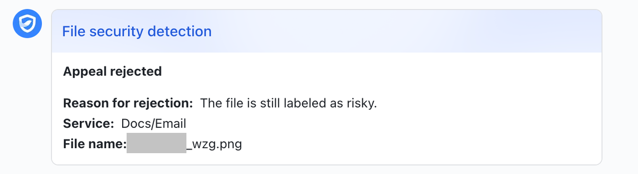 Admin | Set up file security detection