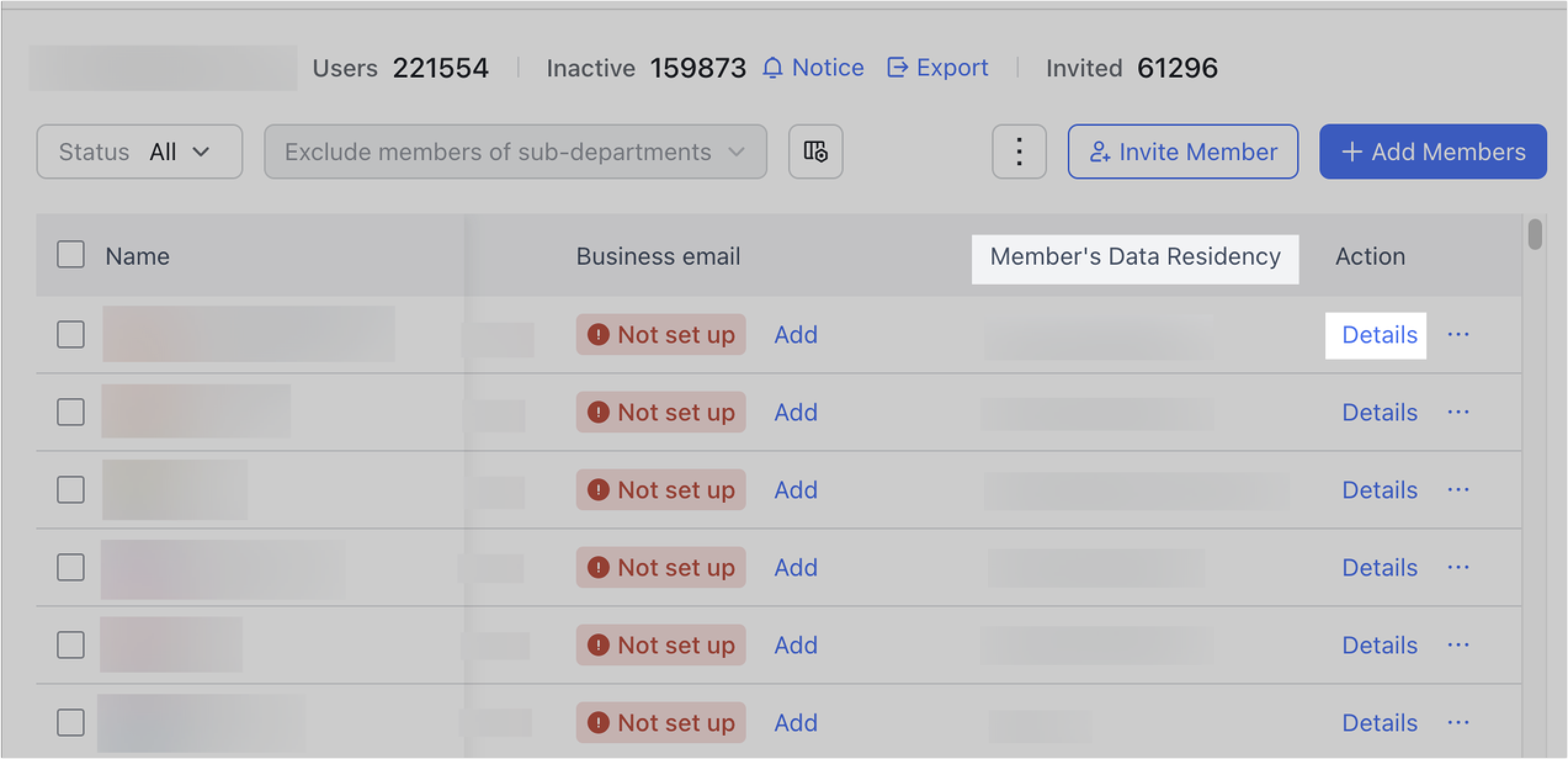 Admin | Decide member data location