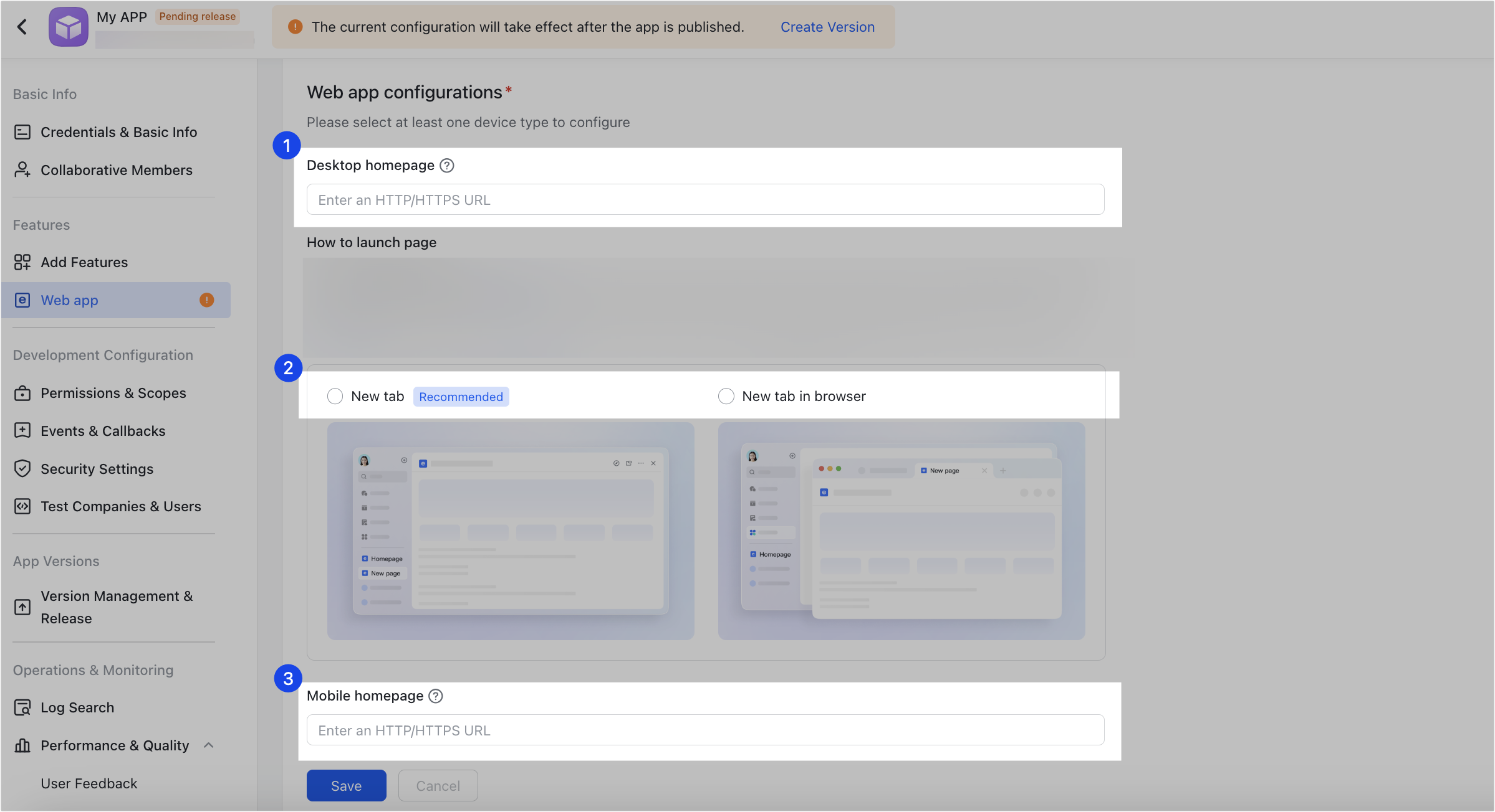 Embed a webpage into Workplace