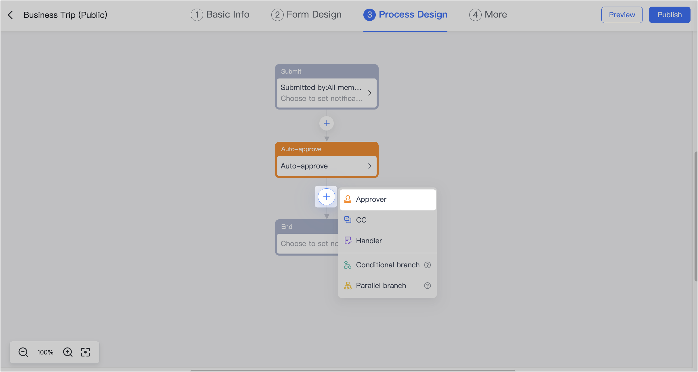 Admin | Set up an approver step